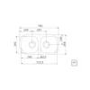 CUBETA DUP RENTANGULAR EC INOX 78X40X14 PU TRAMONTINA T940614 SEL-16cd9cba