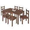 Juego de Comedor Unanime 6 Sillas Chocolate SEL-16f54a47