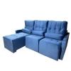 Sofá Retráctil Unanime 3L Ayolas Azul SEL-17419146