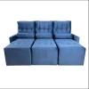 Sofá Retráctil Unanime 3L Ayolas Azul SEL-17419146