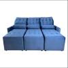 Sofá Retráctil Unanime 3L Ayolas Azul SEL-17419146