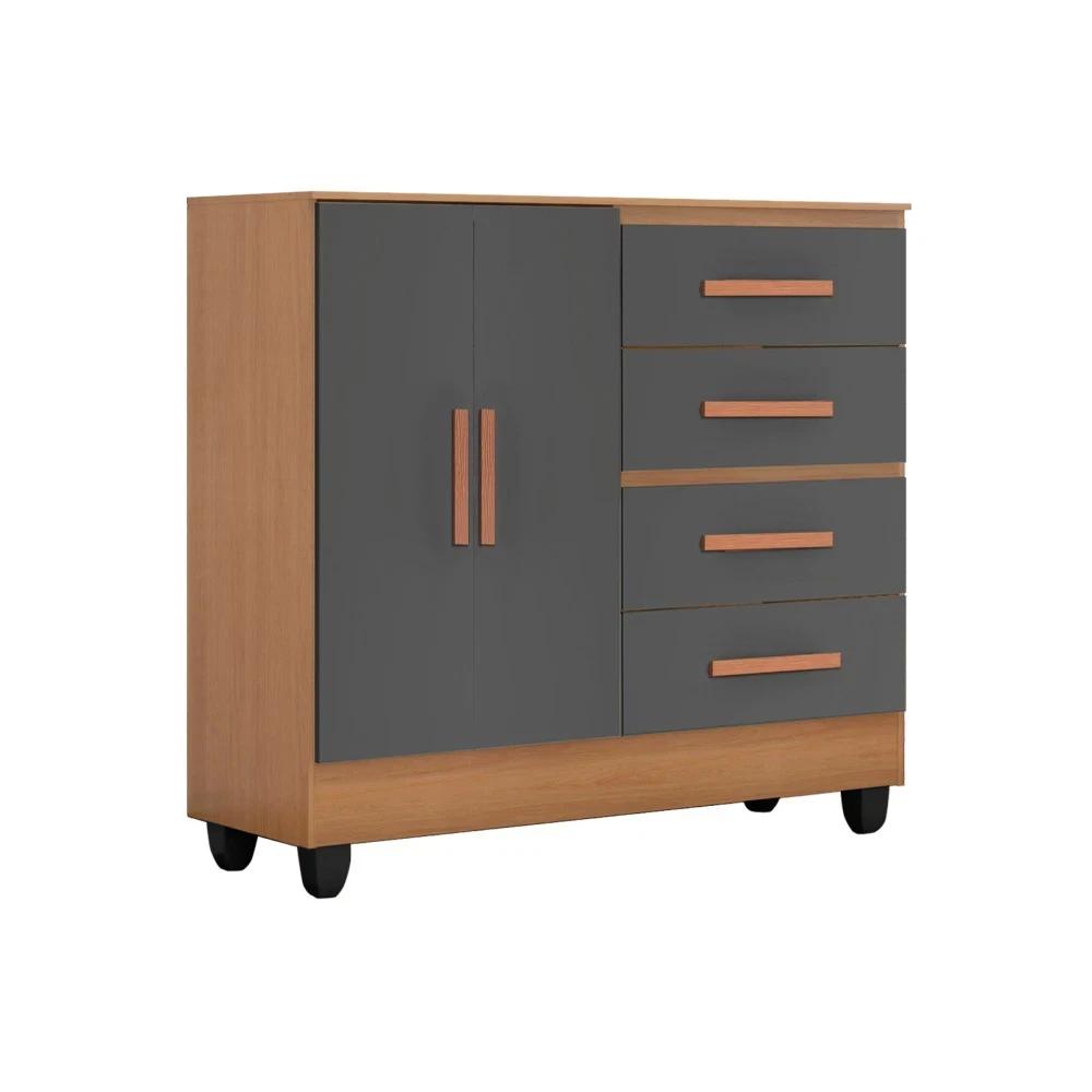 Comoda Unanime Oporto Nature / Cinza SEL-18395dea