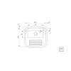 LAVADERO EMPOTRAR INOX 40X40X22 25L ES TRAMONTINA T944031 SEL-19b912a4