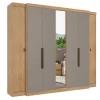 Ropero Unanime Supremo 7 Puertas Nogal / Gris SEL-1b2bc545