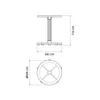 MESA REDONDA CAPRI BLANCO TRAMONTINA T923001 SEL-1bbbb94e
