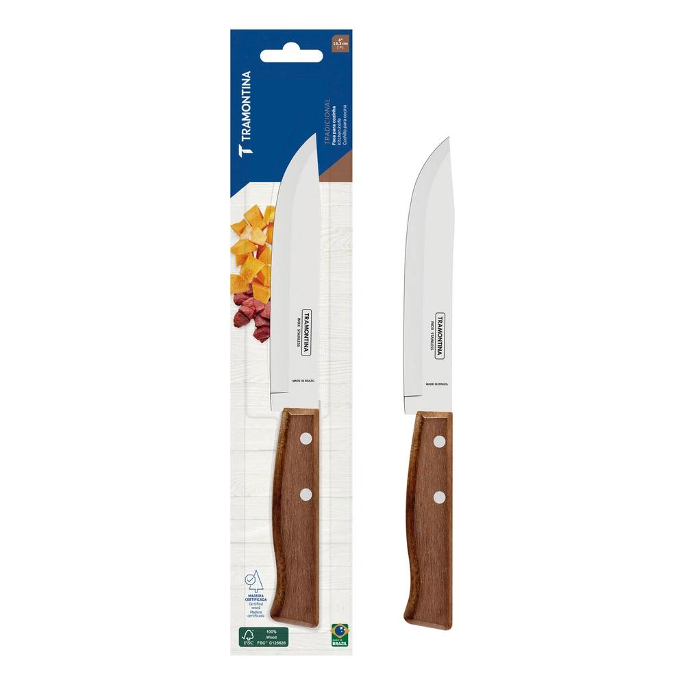 CUCHILLO TRAMONTINA DE COCINA MANGO MADERA 6" T222166 SEL-1f8c7a9a