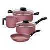 JUEGO DE OLLA LINZ TRAMONTINA RS 4PZ 404 T282998 SEL-21038539
