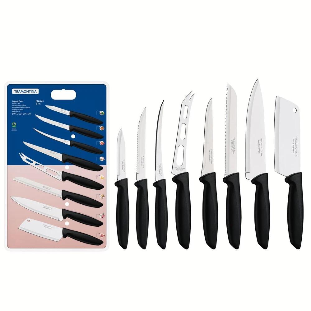JUEGO CUCHILLOS 8 PZAS PLENUS TRAMONTINA T23498L SEL-25ad44e9