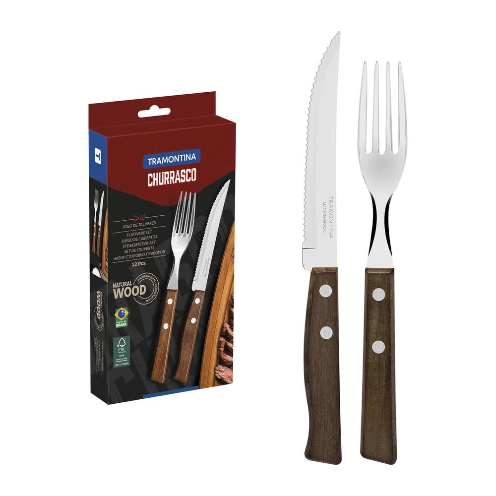 JUEGO PARA ASADO TRAMONTINA 12 PIEZAS 009 T222999 SEL-2757f3bf