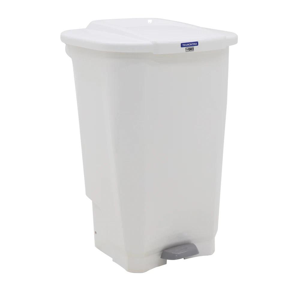 BASURERO T-FORCE 100L BLANCO CON ANT TRAMONTINA T928141 SEL-29e80600