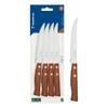 CUCHILLO MARRON DE MADERA TRAMONTINA 12UNID T222001 SEL-306f6573