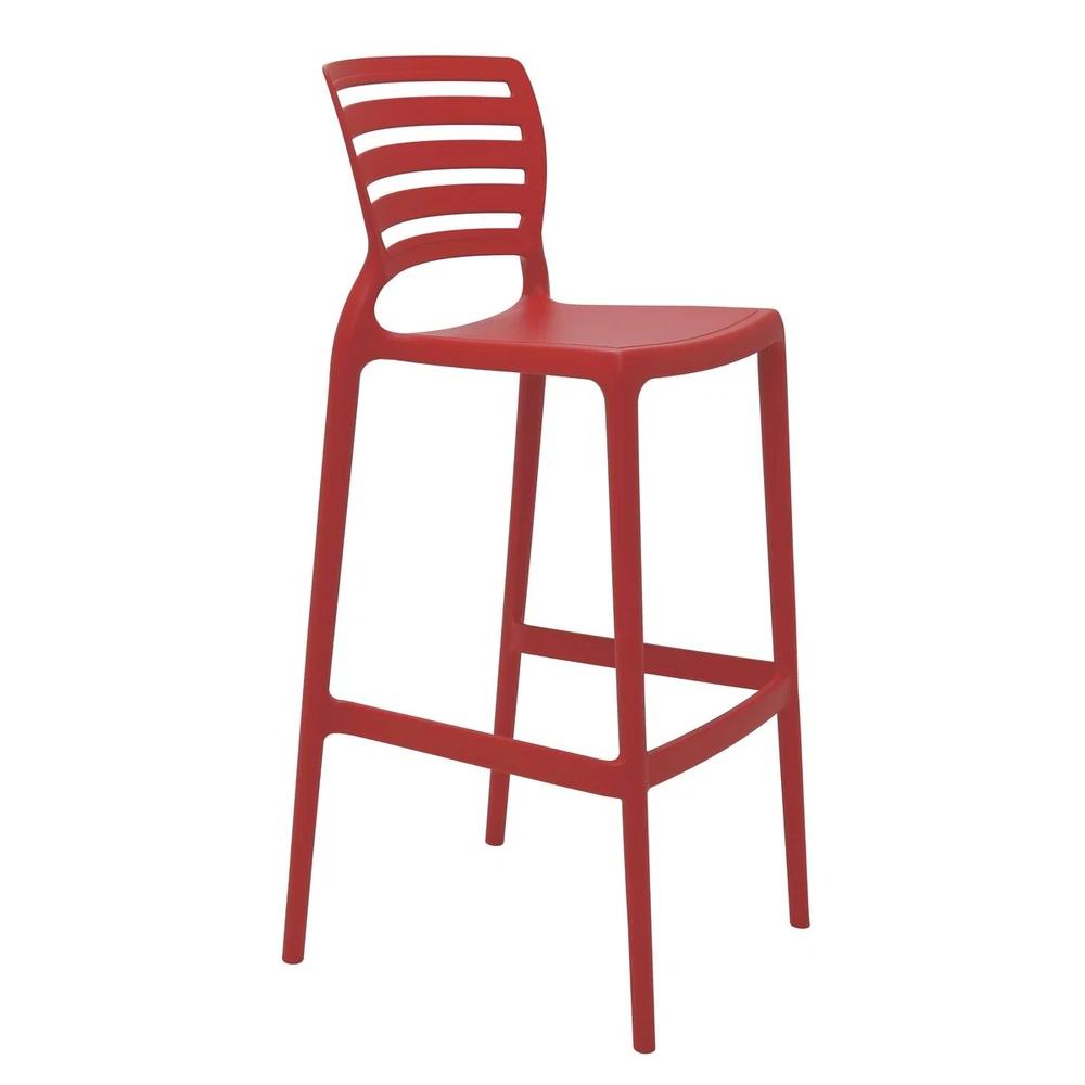 SILLA SOFIA RESPALDO HZ ALTA BAR ROJA TRAMONTINA T921373 SEL-336410f5