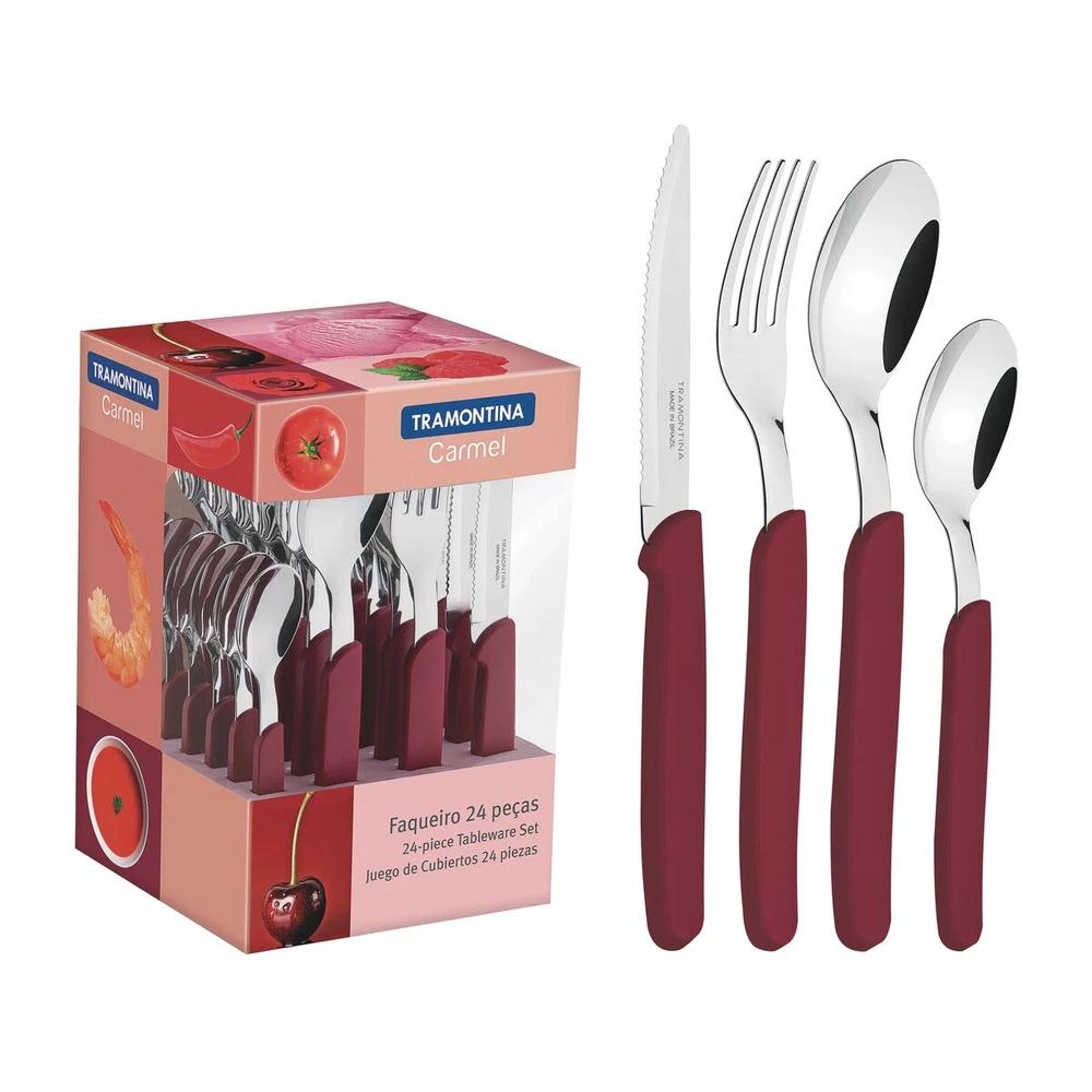 JUEGO CUBIERTOS 24 PZAS CARMEL TRAMONTINA T234997 SEL-33d0c11c