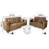 Sofá Unanime New Ita 3L + 2L Beige SEL-37f52dcf