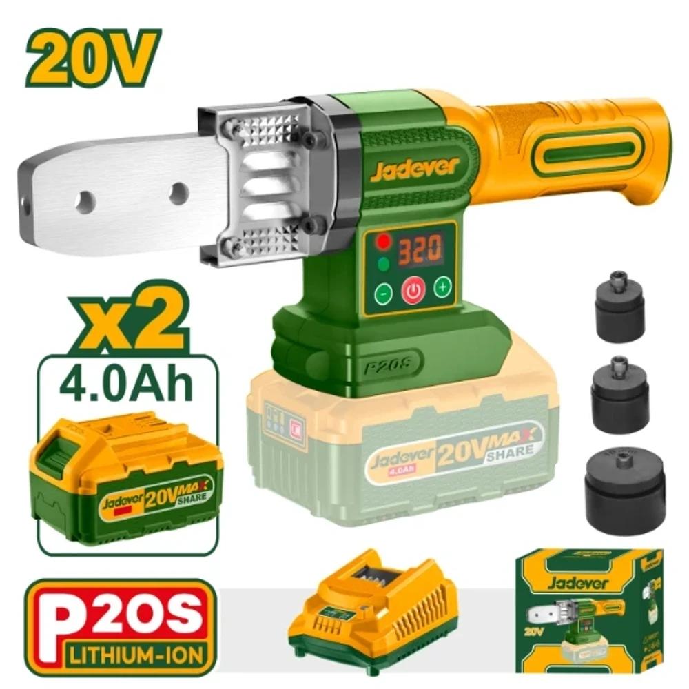 Termofusor (20-32mm) + Acc. 2x Bat. 20V 4Ah. Jadever SEL-40fdf4ca