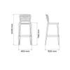 SILLA SAFIRA ALTA BAR GT TRAMONTINA T921382 SEL-453d5549