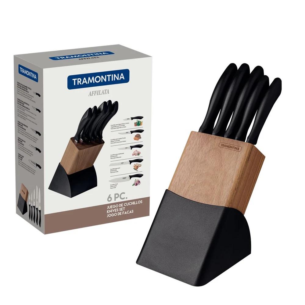 JUEGO CUCHILLOS 6PZAS AFFILATA TRAMONTINA T236991 SEL-47a168fa