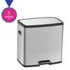 BASURERO INOX CON PEDAL OCTOS 15+15L TRAMONTINA T945444 SEL-49a1857a