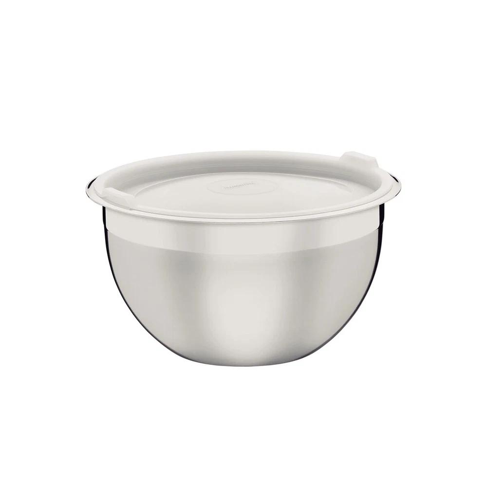 RECIPIENTE REDONDO ACERO INOXIDABLANCOE CON TAPA TRAMONTINA T612282 SEL-4fb4a712