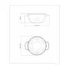 COLADOR PARA PASTA 20CM ALLEGRA TRAMONTINA T614221 SEL-5755beef