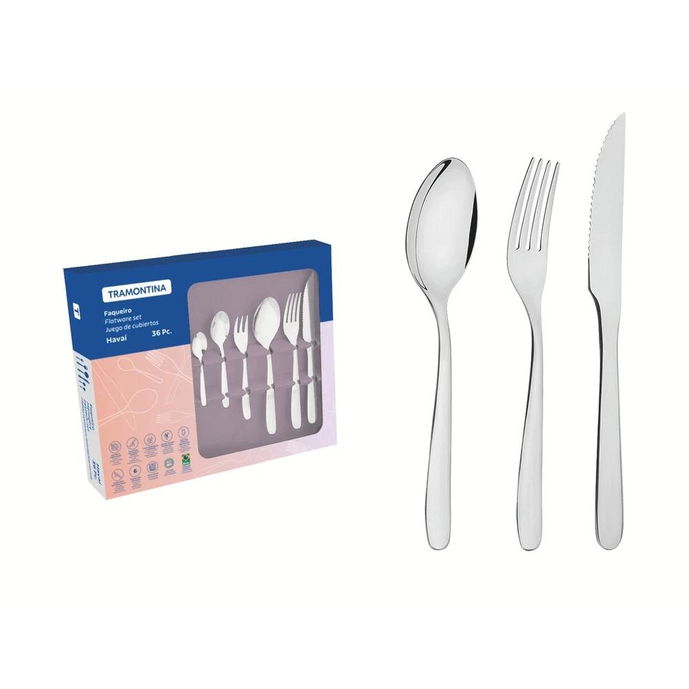 JUEGO DE CUBIERTOS 36PZAS HAVAI TRAMONTINA T669053 SEL-58a52dd7