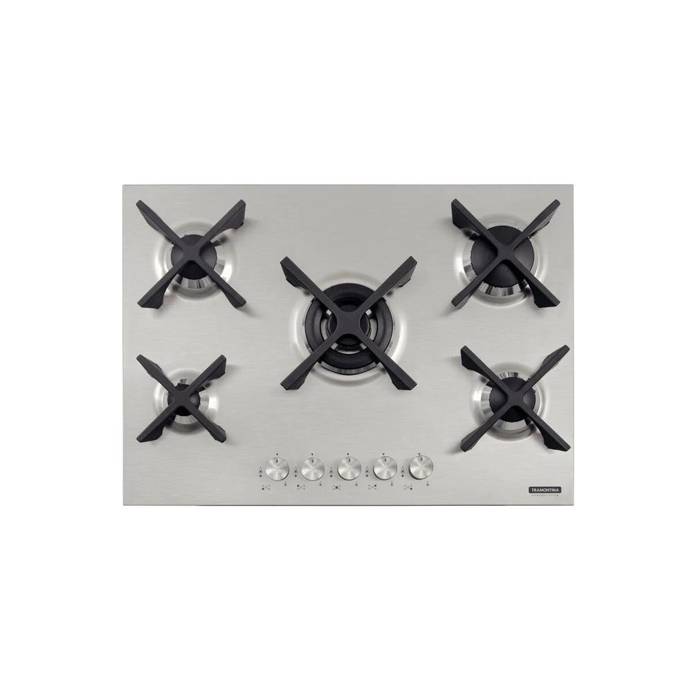 PLACA COC GAS INOX PENTAFLAT 5GX70 SSTOP TRAMONTINA T947271 SEL-5c9f2e92