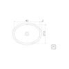CUBETA LAV OVAL ACER INOX 40X27 AB TRAMONTINA T941152 SEL-60416084