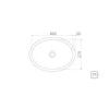 CUBETA LAV OVAL ACER INOX 40X27 AB TRAMONTINA T941152 SEL-60416084