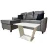 Sofá Unanime New San Lorenzo 2L + Chaise Gris SEL-65d7eca3