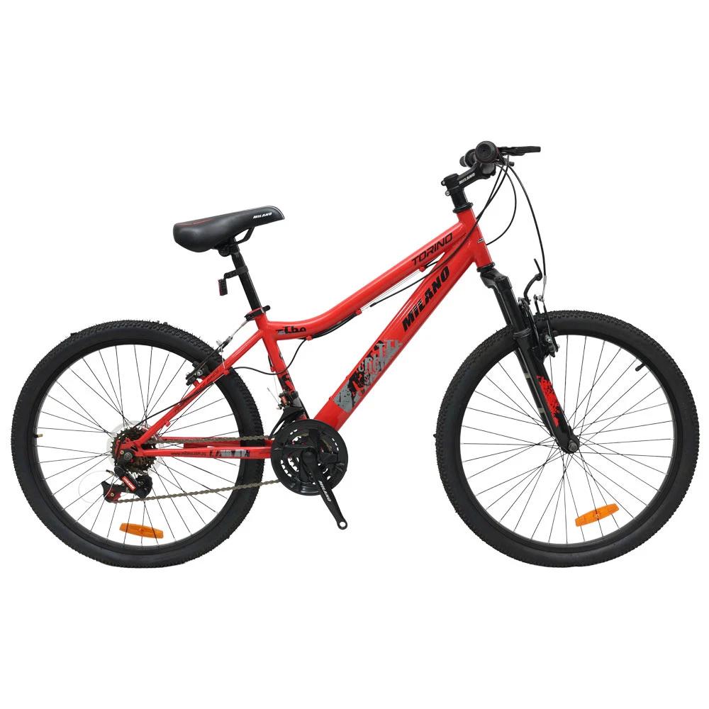 BICICLETA MILANO TORINO 24" 18V ROJO SEL-68c0a22a