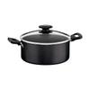 CACEROLA CON ASA LORETO TRAMONTINA NEGRA 24CM T203823 SEL-6ac213e6