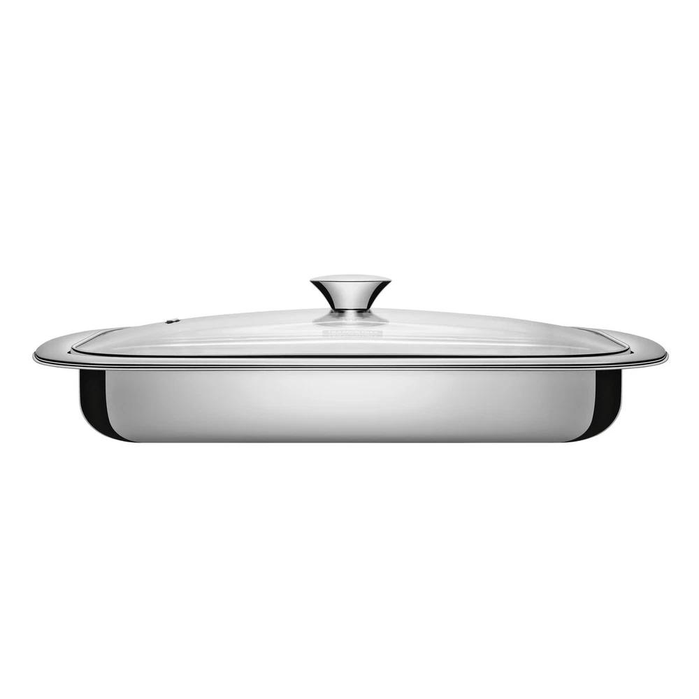 ASADERA ACERO INOXIDABLANCOE CON TAPA DE VIDRIO TRAMONTINA T61315 SEL-6f24fca5