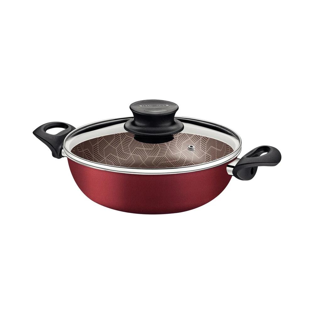 SARTEN TEFLONADA TRAMONTINA NEW PARIS 724 ROJO 24CM T28500B SEL-71e87b20