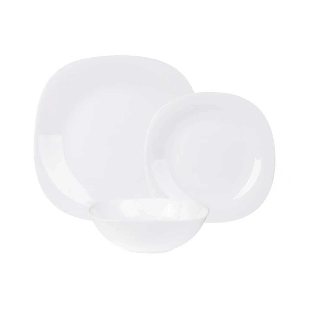 Juego de platos cuadrados 18pzs blanco Kups SEL-71ea6e64