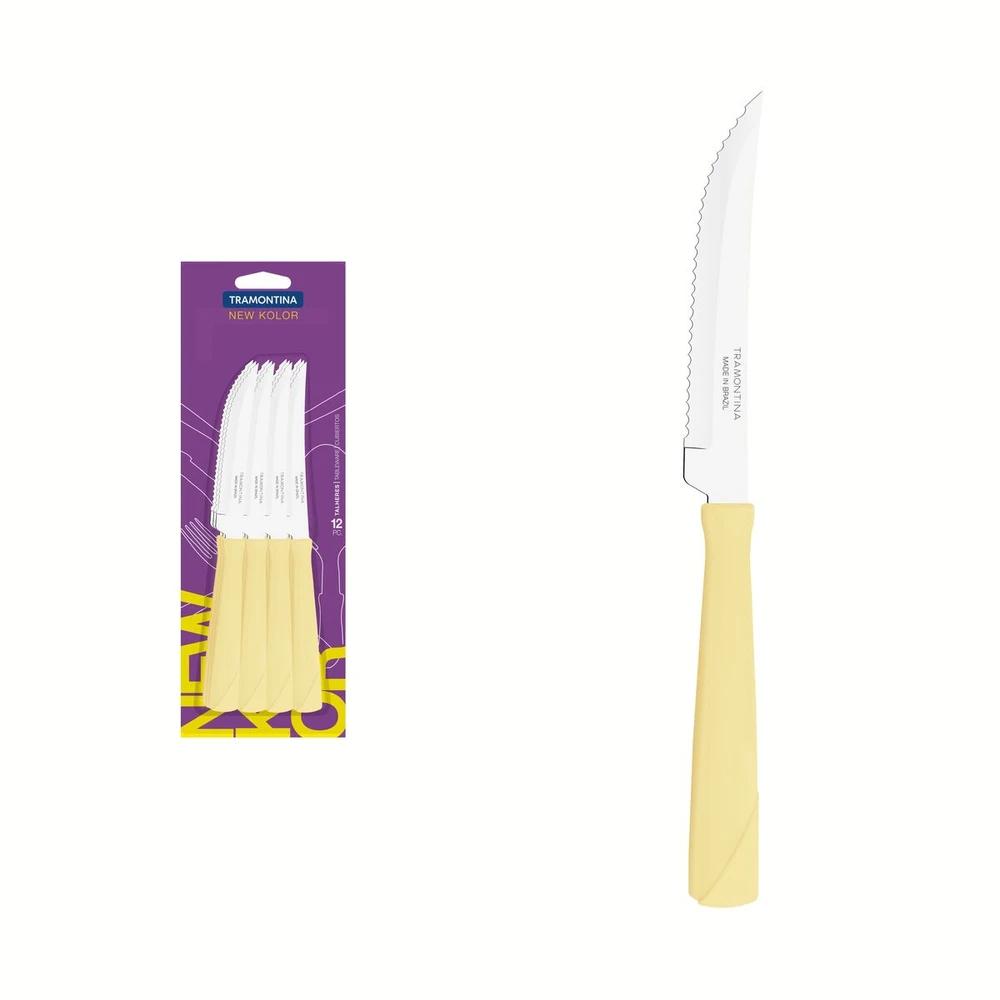 CUCHILO NEW KOLOR TRAMONTINA CREMA T231603 SEL-747d3da2