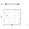 PLACA COC INDUCCION SQUARE BASIC 4EI 60 TRAMONTINA T947512 SEL-7c937119