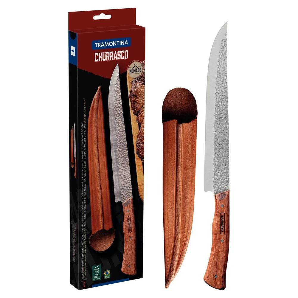CUCHILLO CARNICERO CON VAINA NOMADE 10'' TRAMONTINA 010 T228682 SEL-7daccdfd