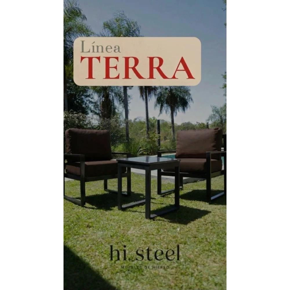 Juego de sofá Terra 2 cuerpos marrón SEL-7f1bda32