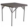 MESA PLEGABLE UNIQUE CUADRADA RATTAN MARRÓN P/4 PERSONAS MCR80 SEL-828c832a