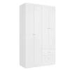 Ropero Unanime Astro 4 Puertas Blanco / Rosa Flex SEL-95a58d1a