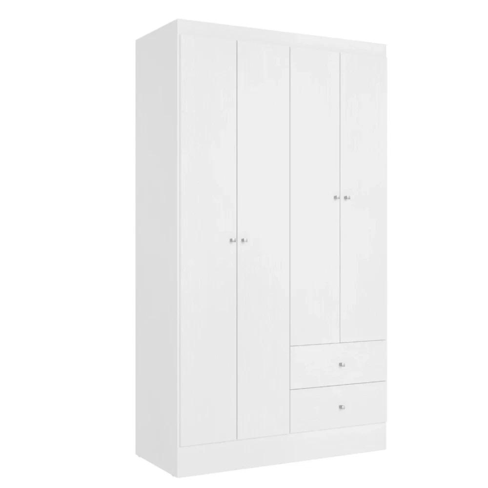 Ropero Unanime Astro 4 Puertas Blanco / Rosa Flex SEL-95a58d1a
