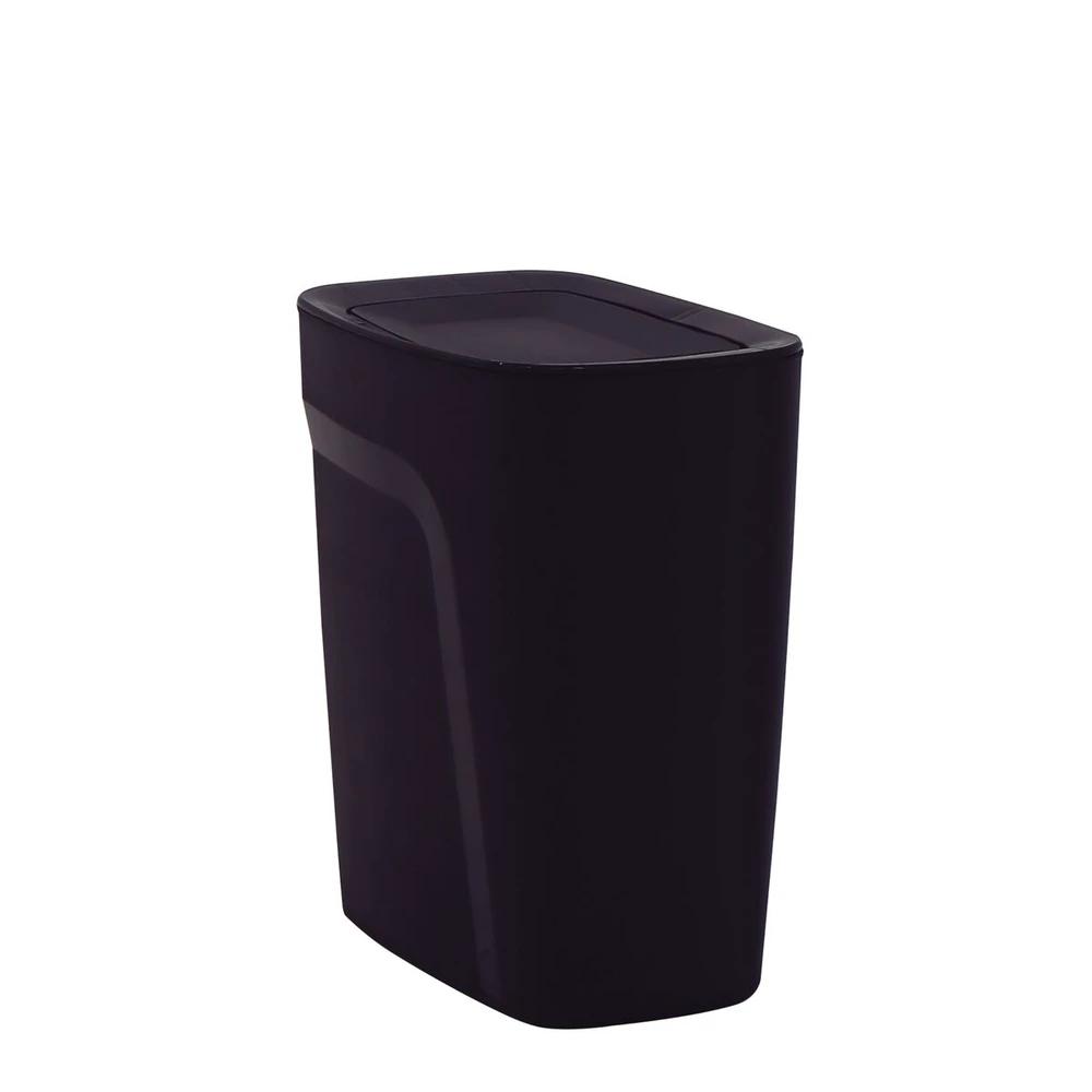 BASURERO TRAMONTINA BASCULANTE NEGRO 8 LITROS 92864/009 T928643 SEL-9730d1cb