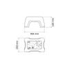 BANQUETA CATTY AZUL TRAMONTINA T924127 SEL-97804e99