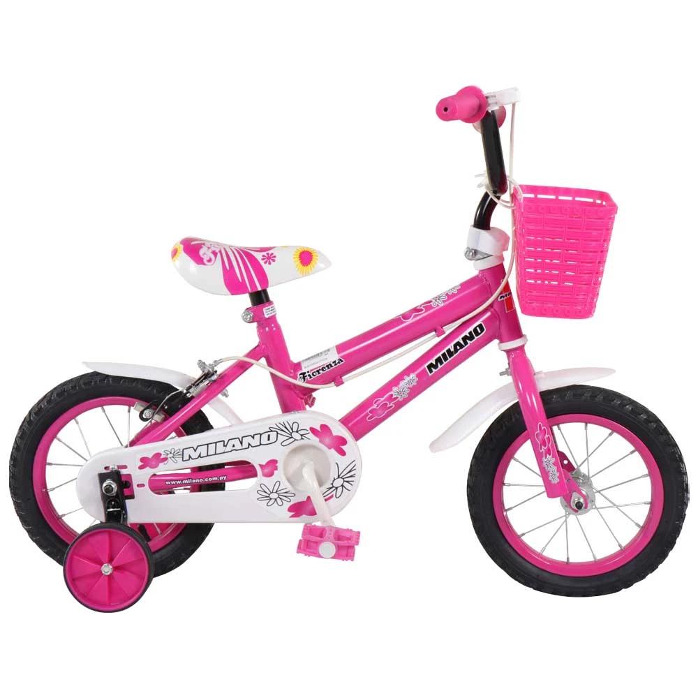 BICICLETA INFANTIL MILANO FIORENZA 16" FUCSIA SEL-a01c4ee4