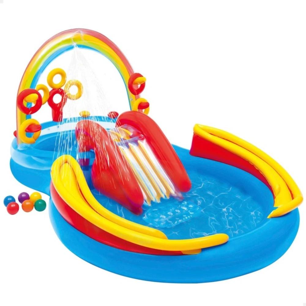 CENTRO ACUATICO INFLABLE ARCOIRIS INTEX 297X193X135CM - 406L I57453 SEL-a9416688