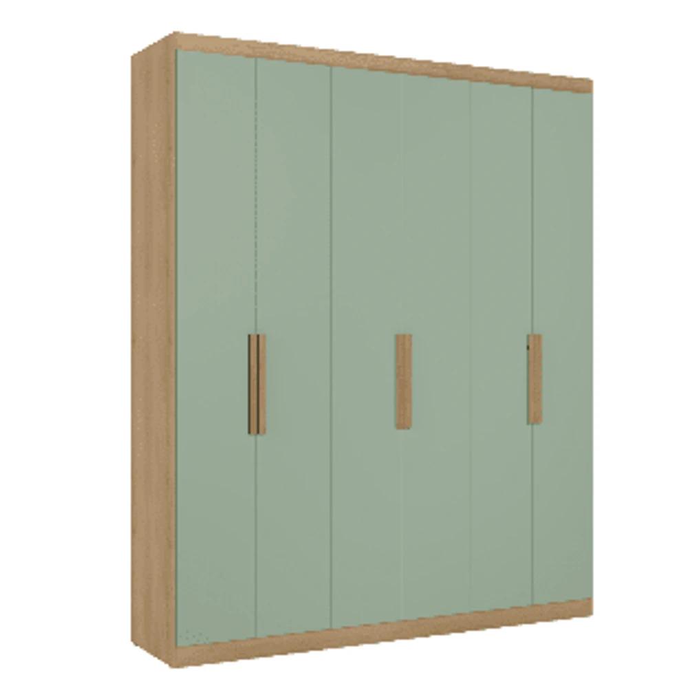 Ropero Unanime Milan 6 Puertas Capuccino / Menta SEL-b24d9ef8