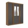 Ropero Unanime Aurora 4 Puertas Jatoba / Grafito SEL-b9ff6cbc