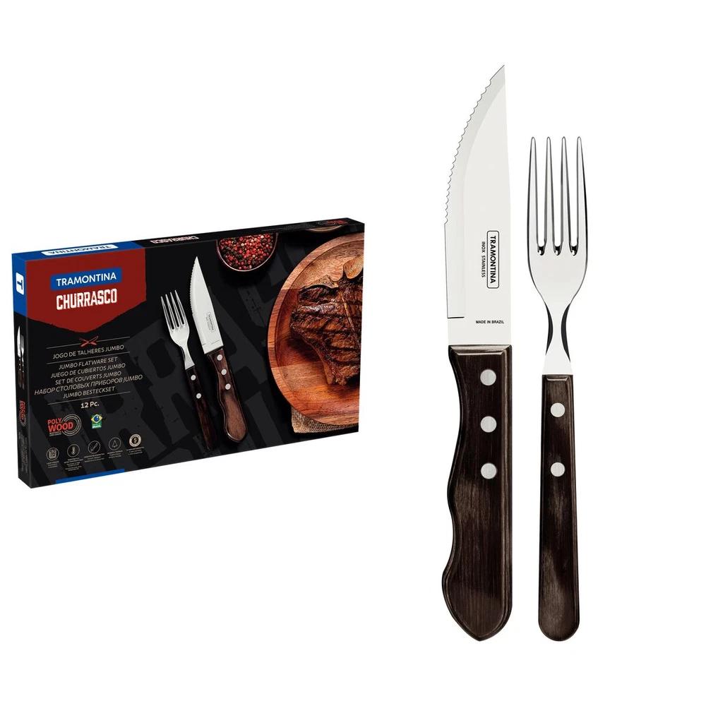 JUEGO ASADO 12 PZAS POLYOOD TRAMONTINA T21199V SEL-bc358c93