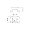BANQUETA CATTY ROSA TRAMONTINA T924126 SEL-c127a333