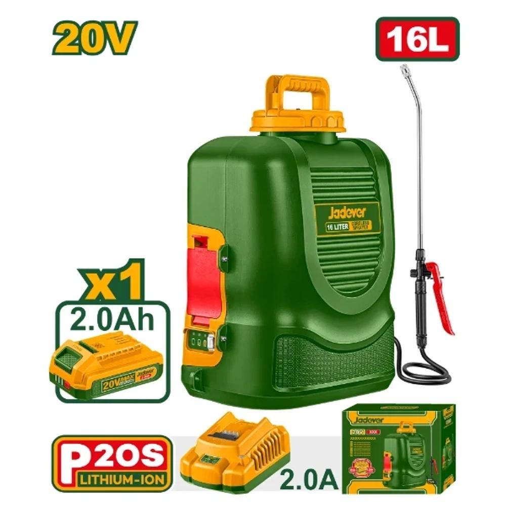 Pulverizador 16L 5Bar. 1x Bat. 20V 2Ah. Jadever SEL-c293ea87